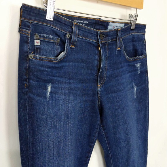 AG Denim Womens The Legging Ankle Super Skinny Ankle Jeans Distressed - Picture 6 of 12